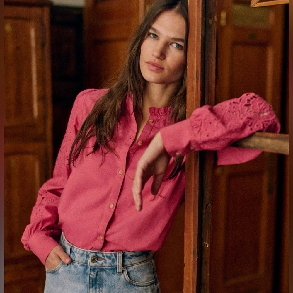 ❗️Sold❗️NWT - Sezane Zoelie shirt size EU 36 or US 4 - Picture 2 of 8